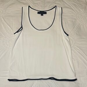 ZARA White and Black Tank Top